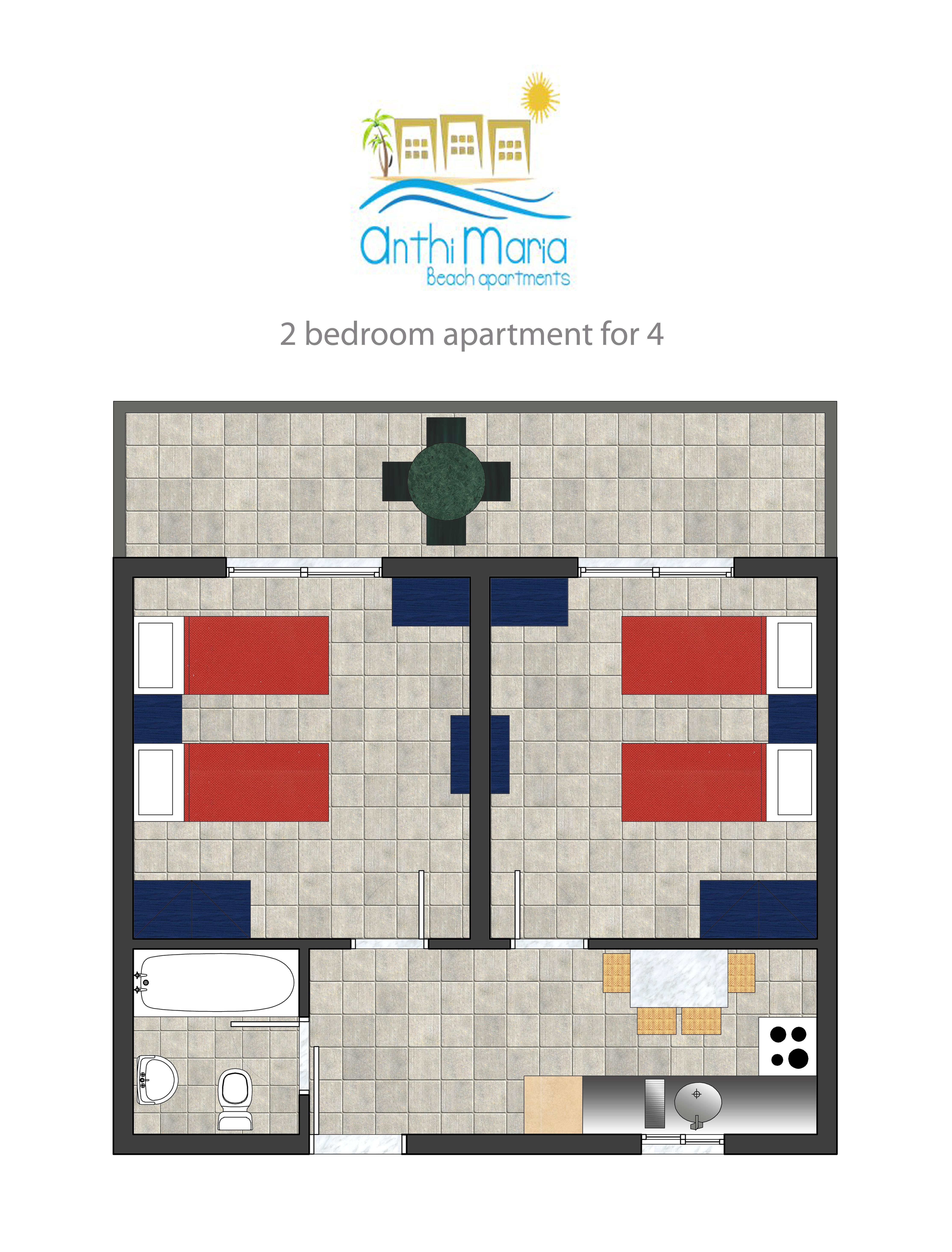 Anthi Maria Beach Apartments Pefki Exterior foto
